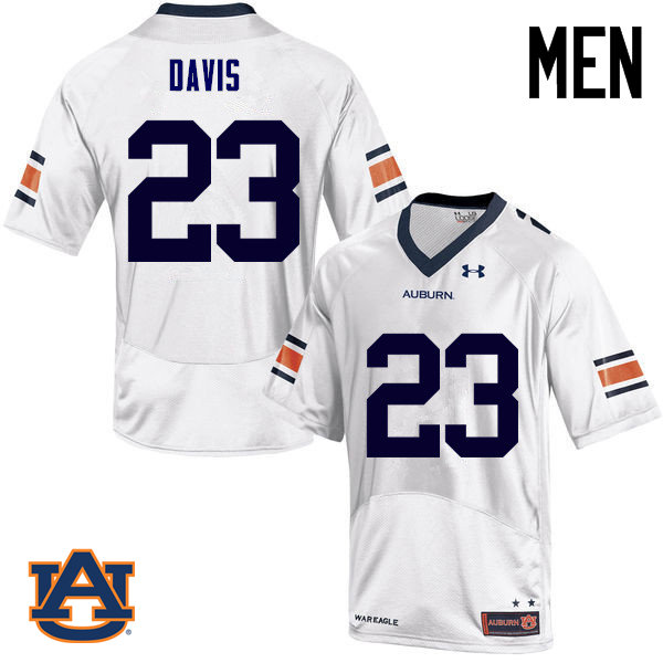 Men Auburn Tigers #23 Ryan Davis College Football Jerseys Sale-White